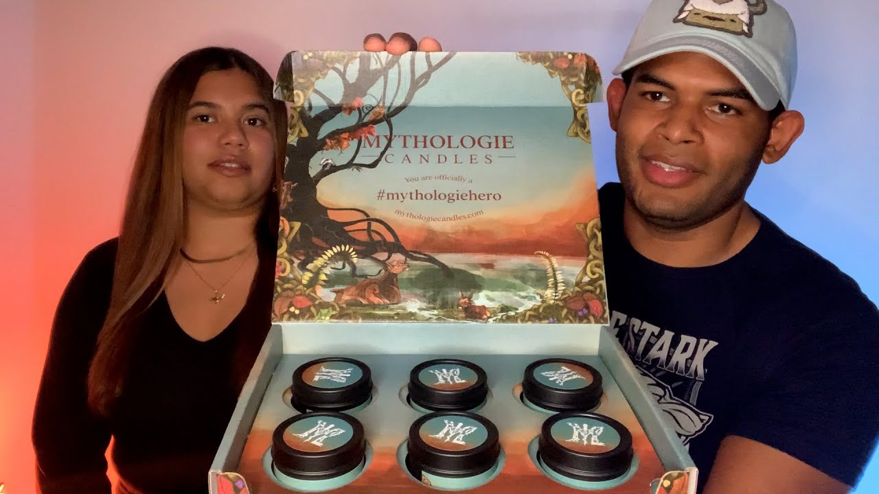 Mythologie Candles Company | Mystical Autumn Sample Pack Unboxing and Review + Mystery Candle