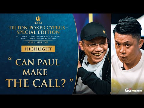 "Can Paul make the call?" - Triton Poker Cyprus