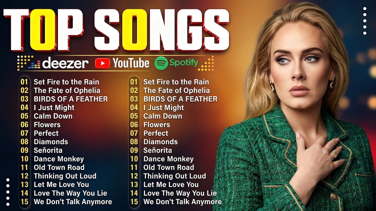 Adele, Dua Lipa, Ed Sheeran, Sia, Lady Gaga, Bruno Mars,Billie Eilish | Top Pop Music 2026 Playlist