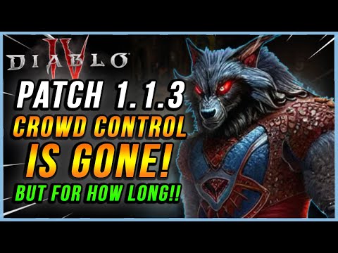 Diablo 4 Patch 1.1.3 Update Crowed Control is Gone Season 1!!