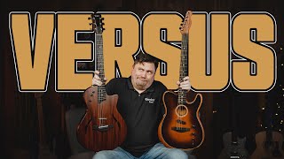 Video thumbnail for Fender American Acoustasonic Telecaster VERSUS Taylor T5z Classic Comparison I Which Hybrid Rocks? by Tarpley Music