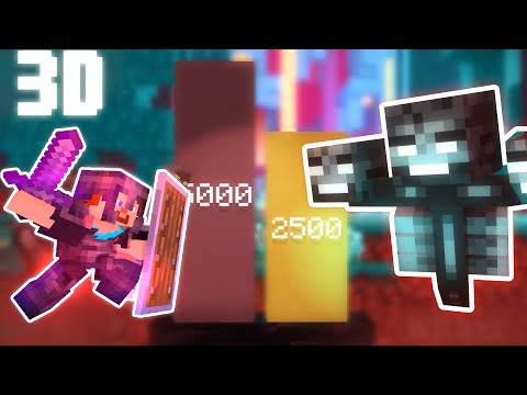 Steve vs Nether Mobs Power Level - 3D Minecraft Animation