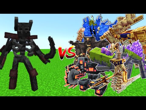 NEW MUTANT WITHER SKELETON VS L_ENDER'S CATACLYSM MINIBOSSES
