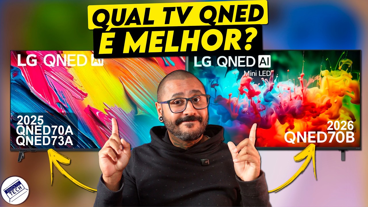 Miniatura da avaliação em vídeo de Smart TV LG QNED 55 Polegadas 4K QNED70 2026