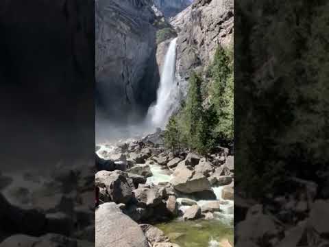 lower falls at Yosemite