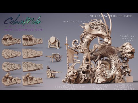 Cobramode 3D Printable Miniatures - June 2025 Patreon Release