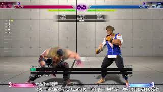 【スト６】アレックス コンボ・連携(ラッシュ関係関係)