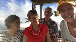 Emily T Gail with Ironman Co-Founders John and Judy Collins and their daughter Kristen