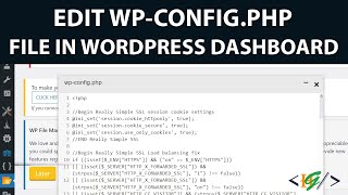 How to Edit WP-Configphp File from WordPress Dashb