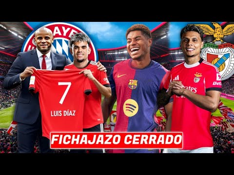 🚨¡ACUERDO CERRADO! Luis Diaz DICE SÍ al BAYERN - Richard Rios RUMBO a BENFICA - BARCA FICHAJE✅