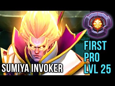 Sumiya First Pro Player LVL 25 Invoker Dota Plus EPIC Gameplay Compilation - Dota 2