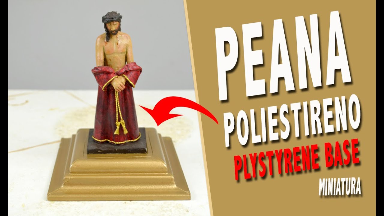 💡Crea una PEANA (SUPER FÁCIL) con POLIESTIRENO EXTRUIDO para tus FIGURAS de PLASTILINA | Álvaro Díaz