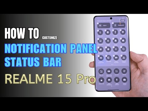 How to Edit Notification Panel Shortcuts | Status Bar on Realme 15 Pro
