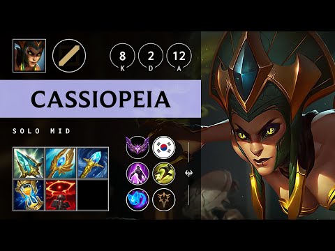 Cassiopeia Mid vs Twisted Fate - KR Master Patch 25.17