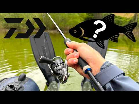 ULTRALIGHT Fishing for UNUSUAL Predators [BIG ONE] Fishing from Belly Boat | NEW Daiwa Caldia LT