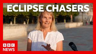'It's my fourth time': The people who chase solar eclipses | BBC News