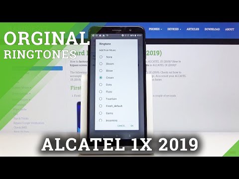 How to Personalize Sounds in ALCATEL 1X 2019 – Ringtone List