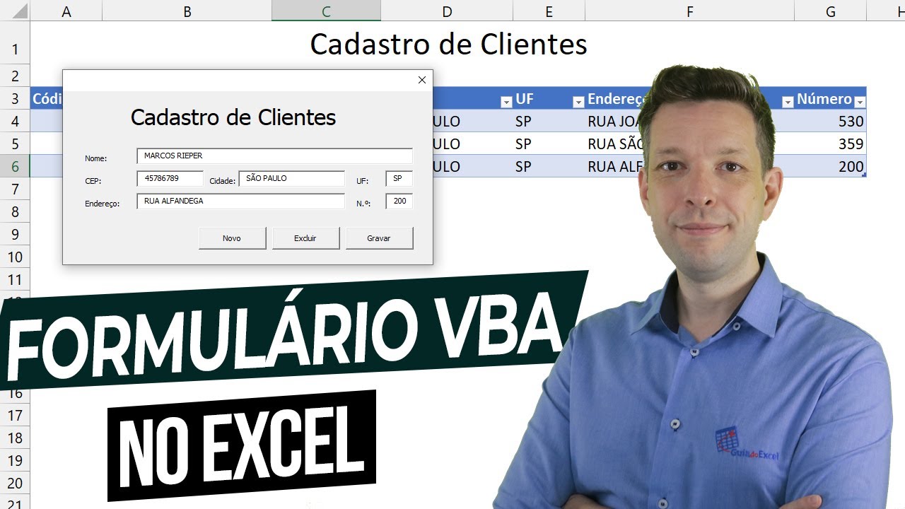 [Excel] Formulário de entrada de dados VBA