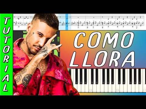 Juanfran X Fred De Palma - Como Llora || Karaoke ▪ Piano Instrumental ▪ Lyrics