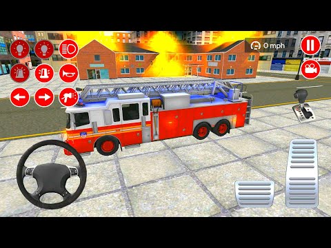 Real Fire Truck Driving Simulator - Fire Fighting #1 - Android Gameplay | Best Android Games