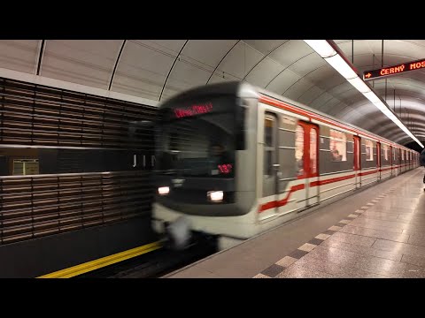 Czech Republic, Prague, Metro ride from Jinonice to Anděl