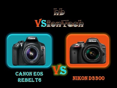 Canon EOS Rebel T6 (1300D) VS Nikon D3300 - Beginner DSLR Camera - Quick Comparison - Best Prices