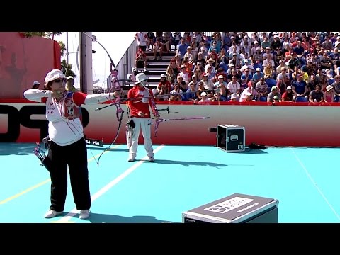 Xu Jing v Nathalie Dielen — recurve women quarterfinal | Lausanne 2014 Archery World Cup