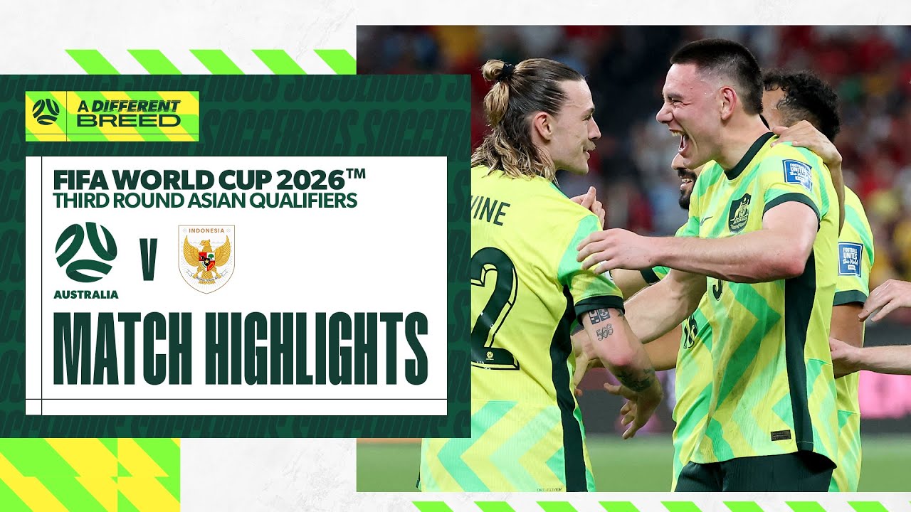 Australia v Indonesia | Highlights | FIFA World Cup 2026 Third Round Qualifier