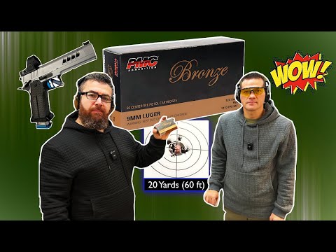 PMC Bronze 9mm 124gr FMJ Ammunition Review - Accuracy Test at 20 Yards