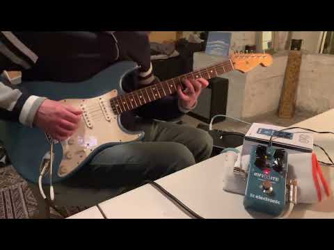Infinite Sample Sustainer from TC Electronic with a Fender Strat