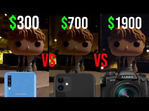 Lumix GH5 vs IPhone 11 vs Samsung A70 (4k Video Camera Comparison)