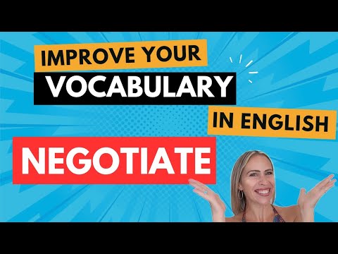 How to Use the Word Negotiate | Improve Your English Vocabulary