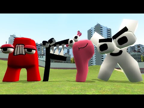 Playing As All New Alphabet Lore ( Letter A F P X ) In Garry's Mod