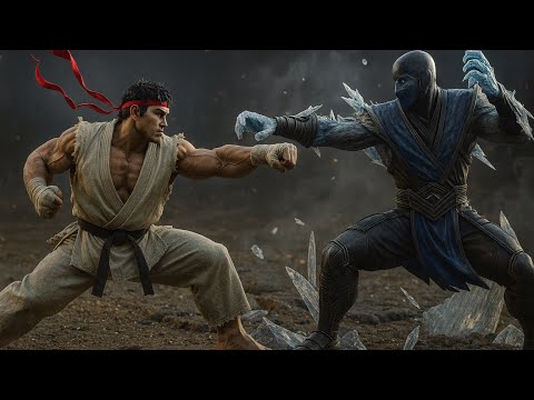 Ryu vs Sub-Zero | Street Fighter VS Mortal Kombat
