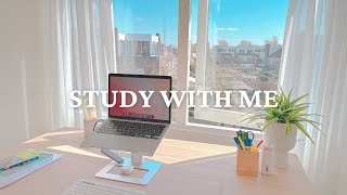 Study With Me On A Sunny Day I Background Noise, Calm Piano