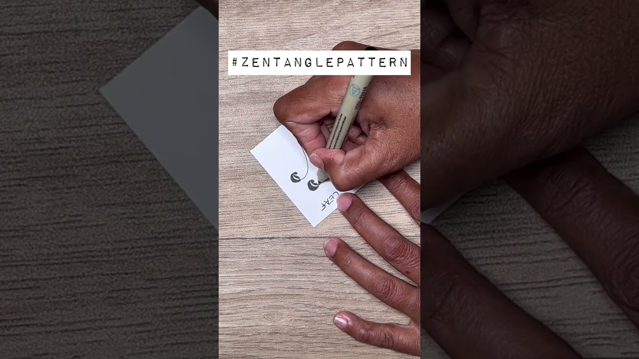 {REPERTOIRE ZENTANGLE} N°7 - DAMSEL LEAF