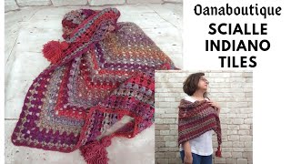Indian Tiles shawl by oanaboutique.com