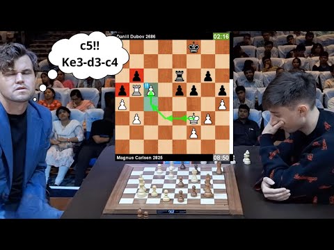 🎦 Magnus Carlsen's Genius Move Stuns Daniil Dubov! | Tata Steel