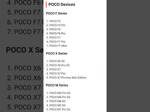Hyper OS 3.0 elegible devices #hyperos #hyperos3.0 #miui #xiaomi
