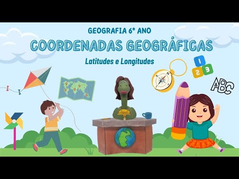GEOGRAPHIC COORDINATES - Latitudes and Longitudes (Animation 6th grade)