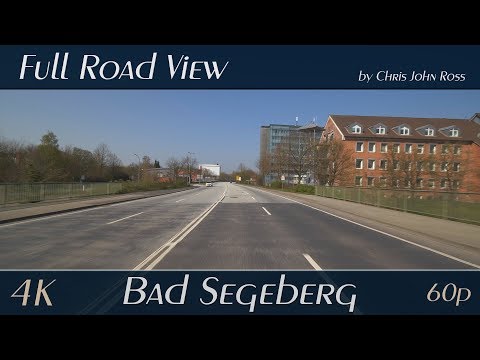 Bad Segeberg, Schleswig-Holstein, Germany: Bramstedter Landstraße, B206 - 4K (UHD/2160p/60p) Video