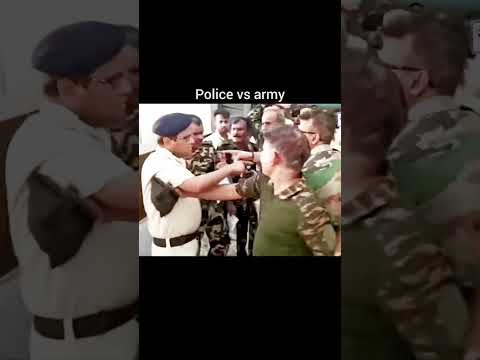 Police vs army #indianarmedforces #indianarmy #cobracommando #police #commando #indianmilitary #v