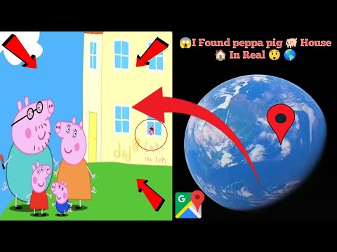 I Found peppa pig 🐖 House 🏡 In Real On Google Earth Secret 3d Maps 🌎#googleapps #viralvideo
