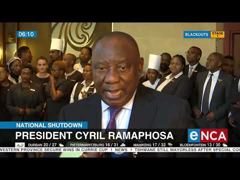 National shutdown Ramaphosa says violence will be dealt with