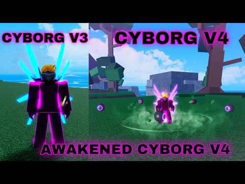 Getting Cyborg V4 with Full Upgrade ( Guild ) + Showcase In Blox Fruits