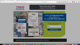 25 FREE TESCO CLUBCARD POINTS IN 60 SECONDS