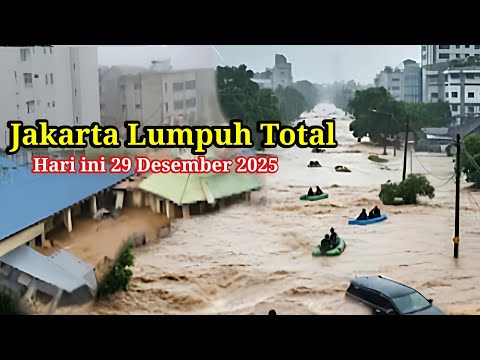 29/12/2025 JAKARTA BANJIR TOTAL! TANGGUL LAUT JEBOL,CILIWUNG MELUAP,  BADAI & BANJIR DAHSYAT JAKARTA