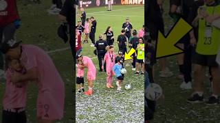 O filho de Messi é craque.