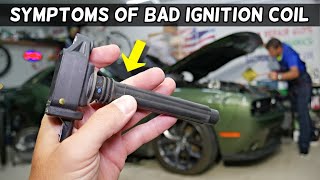 SYMPTOMS OF BAD IGNITION COIL demonstrated on DODGE CHALLENGER