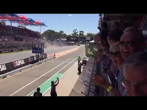 Stadium Super Trucks Adelaide Clipsal 500 2015 - Sheldon Creed Crash & Roll Over Finish Line!